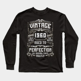 60 Years Old Born in 1960 Vintage 60th Birthday T-Shirt Long Sleeve T-Shirt